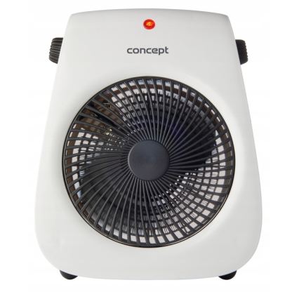 Concept vt7040 - Ventilator med varmeelement 1000/2000W/230V hvid