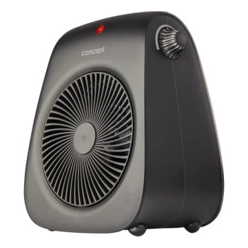 Concept vt7041 - Ventilator med varmelegeme 1000/2000 W/230 V, sort