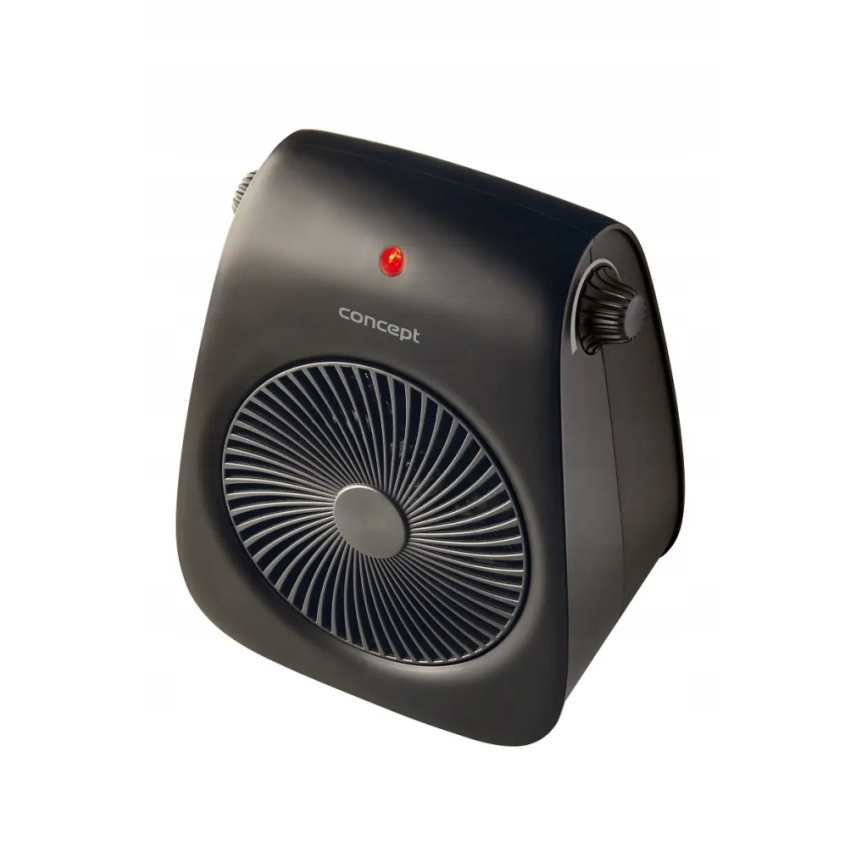 Concept vt7041 - Ventilator med varmelegeme 1000/2000 W/230 V, sort