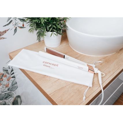 Concept VZ2110 - Glattejern GLAM STYLE 48W/230V hvid/rosaguld