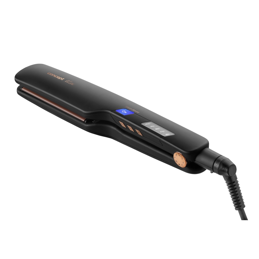 Concept VZ6010 - Glattejern m. dampteknologi og LCD-skærm ELITE STEAM BOOST 54W/230V sort