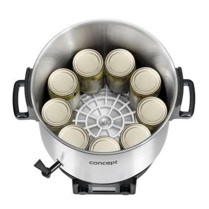 Concept ZH0040 - Kedel 27 l 2000W/230V rustfri/sort