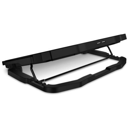 CONNECT IT CCP-2200-BK - Kølemåtte til laptop 4x ventilator 2xUSB sort//blå