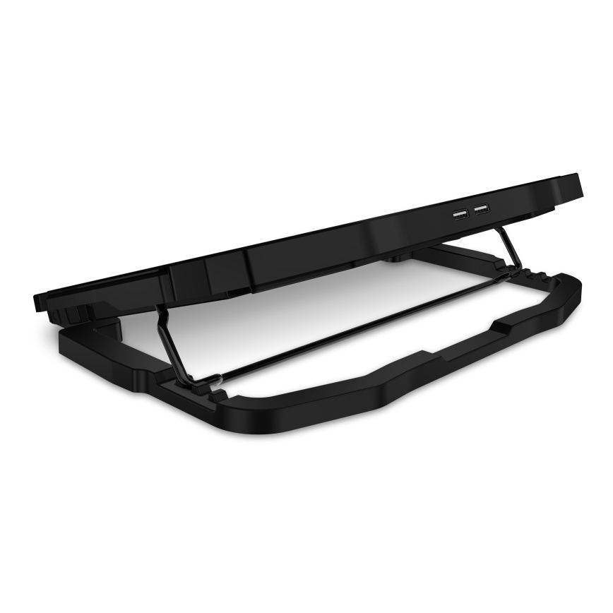 CONNECT IT CCP-2200-BK - Kølemåtte til laptop 4x ventilator 2xUSB sort//blå