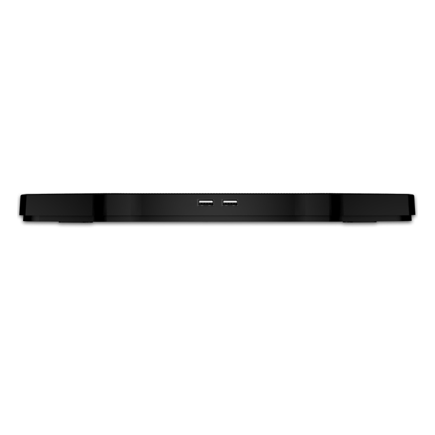 CONNECT IT CCP-2200-BK - Kølemåtte til laptop 4x ventilator 2xUSB sort//blå