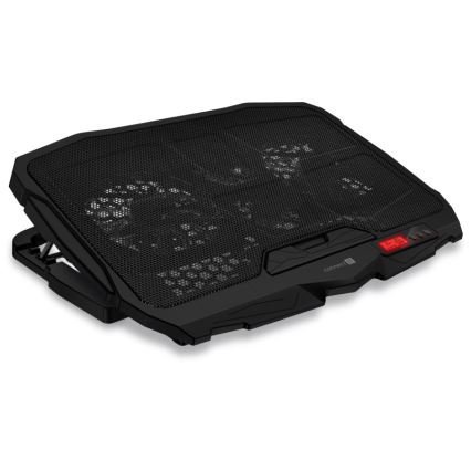CONNECT IT CCP-2200-RD - Kølemåtte til laptop 4x ventilator 2xUSB sort/rød
