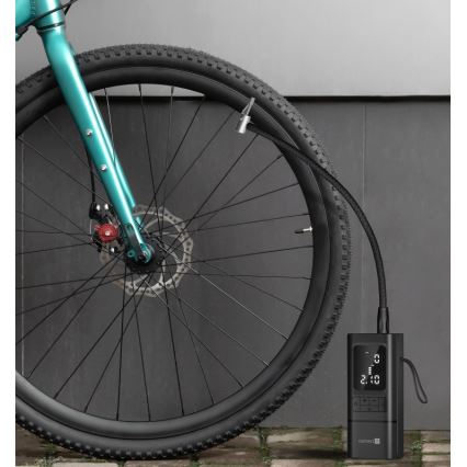 CONNECT IT CFF-4500-BK - Digital lommekompressor AirFlow 80W/6000 mAh sort