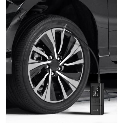 CONNECT IT CFF-4500-BK - Digital lommekompressor AirFlow 80W/6000 mAh sort