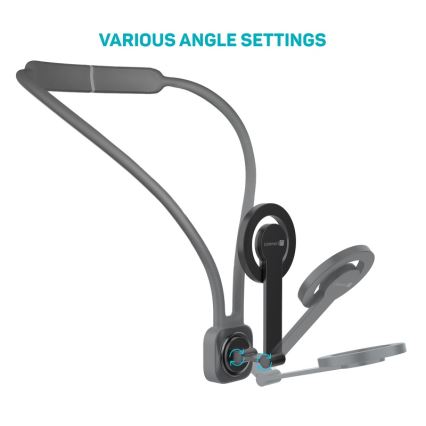 CONNECT IT CFF-6020-GY - Fleksibel magnetisk MagSafe-telefonholder til halsen