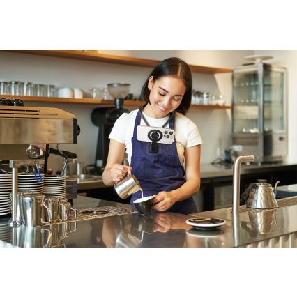 CONNECT IT CFF-6020-GY - Fleksibel magnetisk MagSafe-telefonholder til halsen