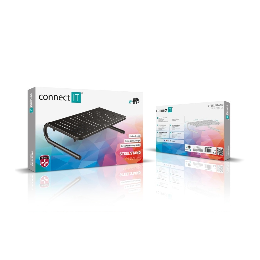 CONNECT IT CFH-2010-BK - Multifunktionel metalbase sort
