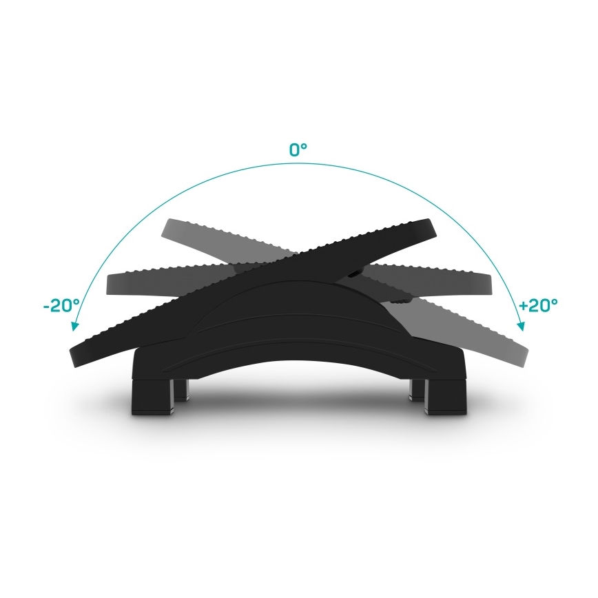 CONNECT IT CFH-4100-BK - Justerbar fodstøtte sort