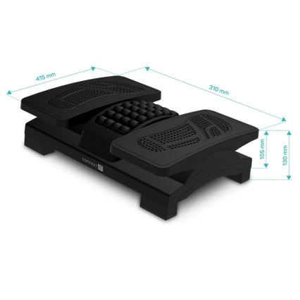 CONNECT IT CFH-4105-BK - Justerbar sort fodstøtte