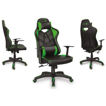 CONNECT IT CGC-0700-GR - Gaming-stol LeMans Pro sort/grøn