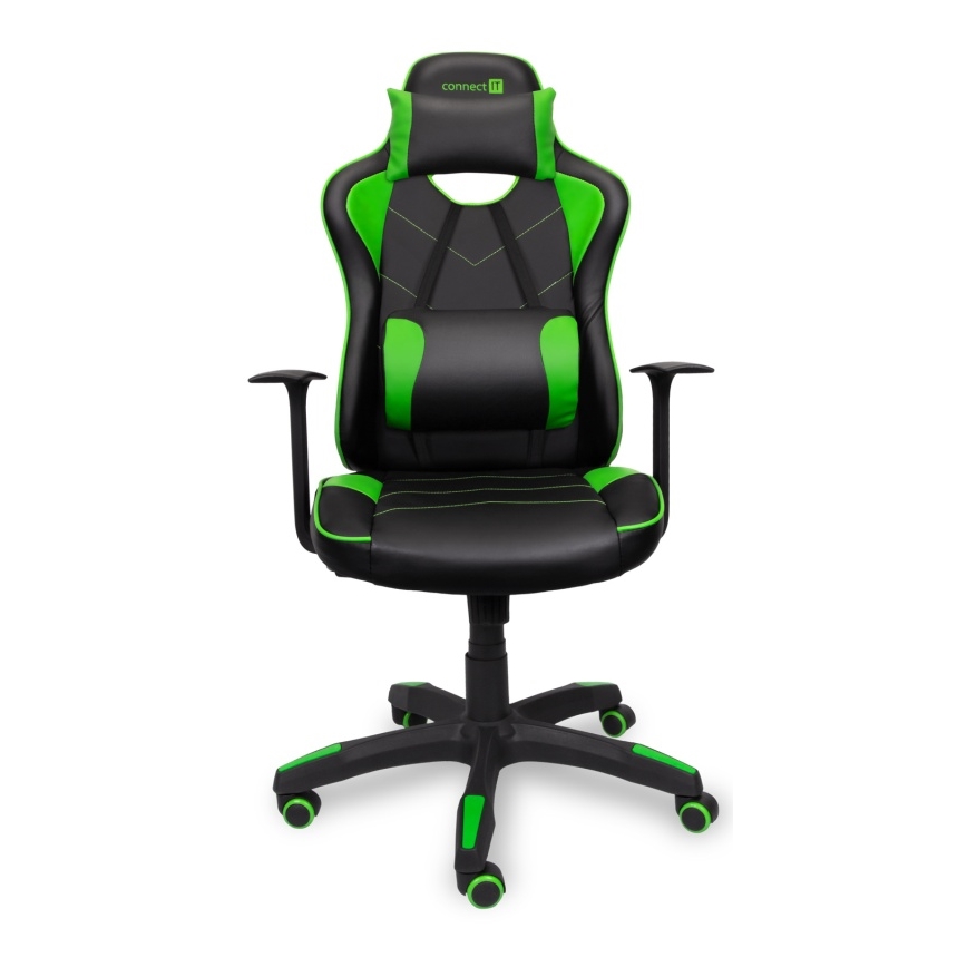 CONNECT IT CGC-0700-GR - Gaming-stol LeMans Pro sort/grøn