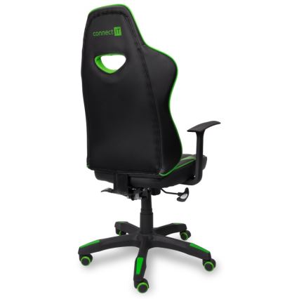 CONNECT IT CGC-0700-GR - Gaming-stol LeMans Pro sort/grøn