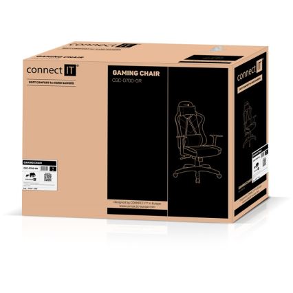 CONNECT IT CGC-0700-GR - Gaming-stol LeMans Pro sort/grøn