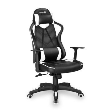 CONNECT IT CGC-0700-WH - Gaming-stol LeMans Pro sort/hvid