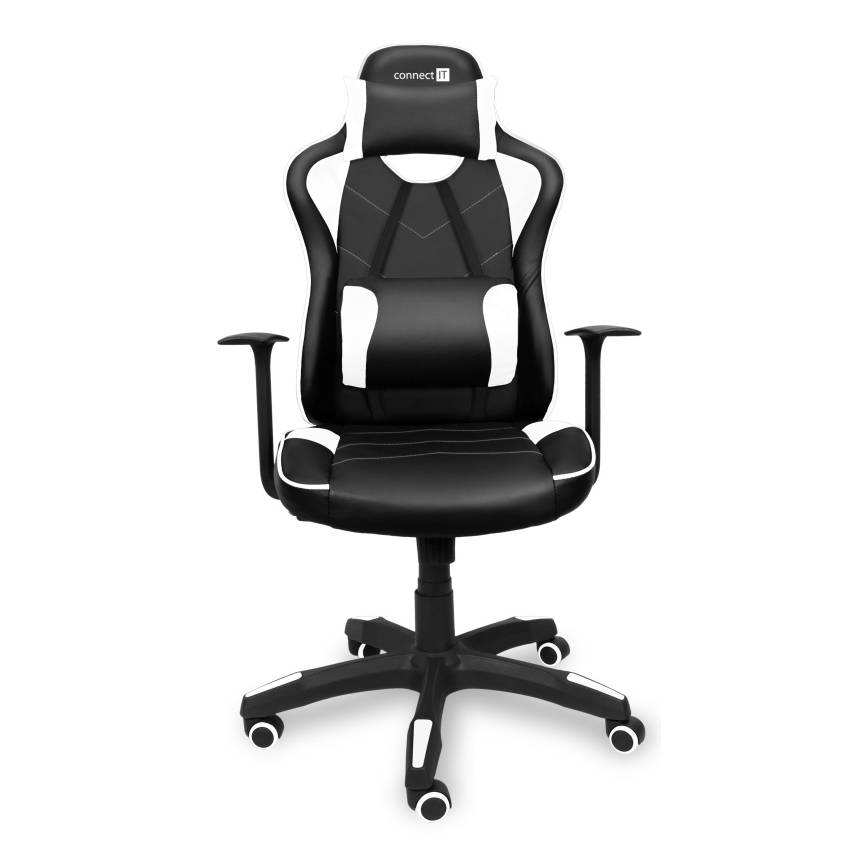 CONNECT IT CGC-0700-WH - Gaming-stol LeMans Pro sort/hvid