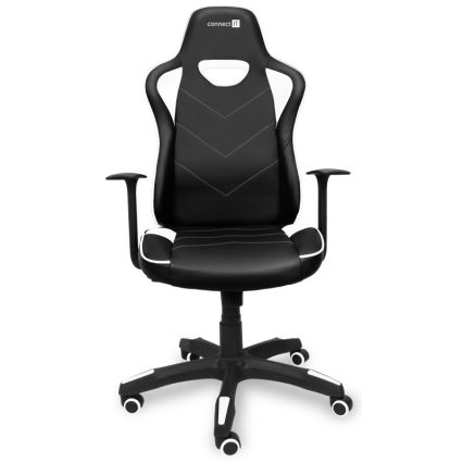 CONNECT IT CGC-0700-WH - Gaming-stol LeMans Pro sort/hvid