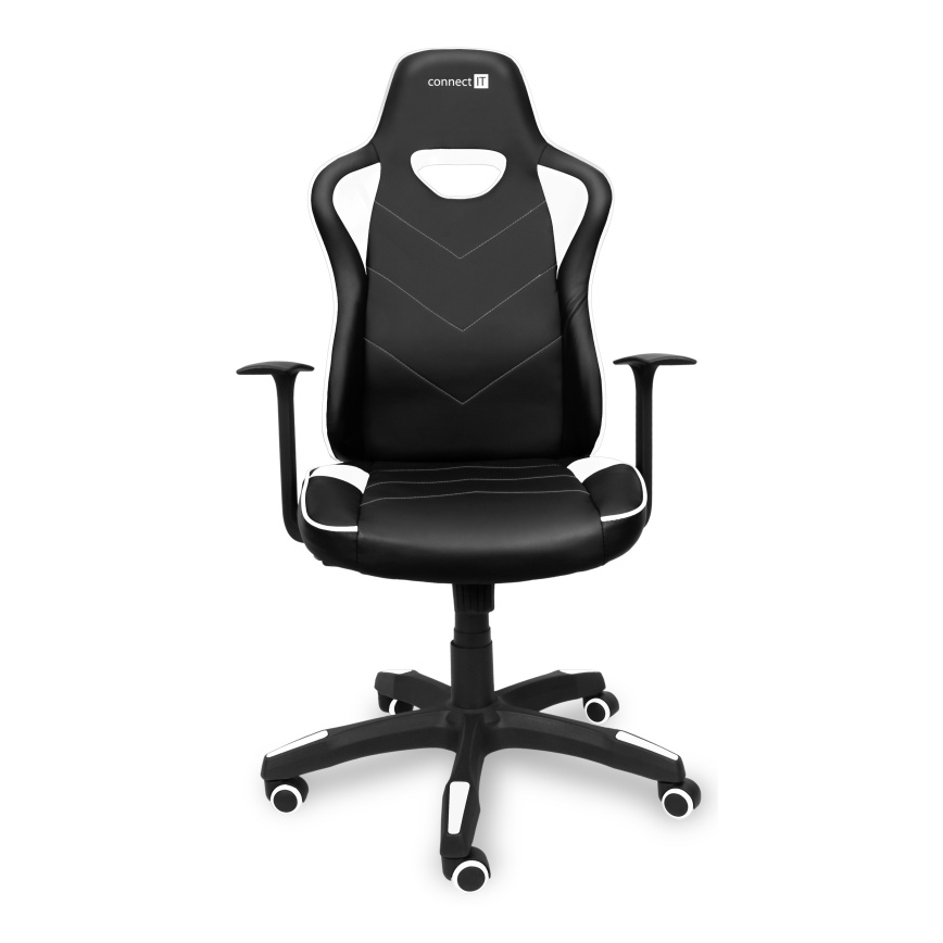 CONNECT IT CGC-0700-WH - Gaming-stol LeMans Pro sort/hvid