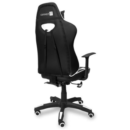 CONNECT IT CGC-0700-WH - Gaming-stol LeMans Pro sort/hvid