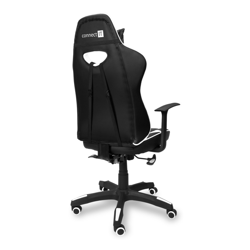 CONNECT IT CGC-0700-WH - Gaming-stol LeMans Pro sort/hvid