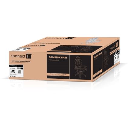 CONNECT IT CGC-1200-BK - Gaming-stol Monaco Pro sort