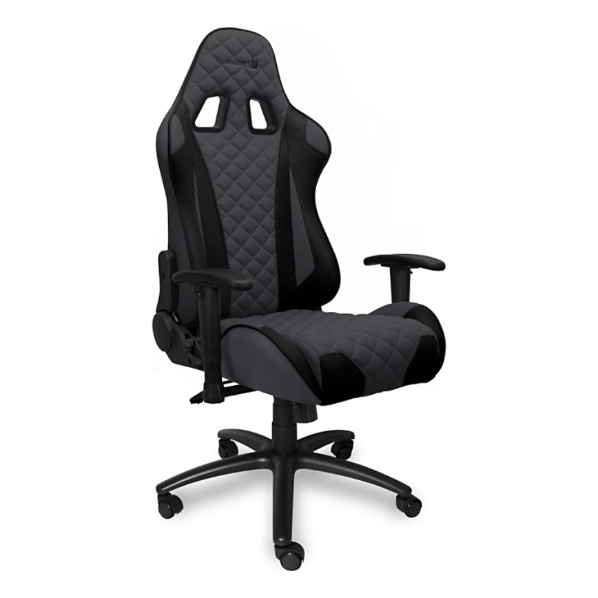 CONNECT IT CGC-1200-GY - Gaming-stol Monaco Pro grå/sort