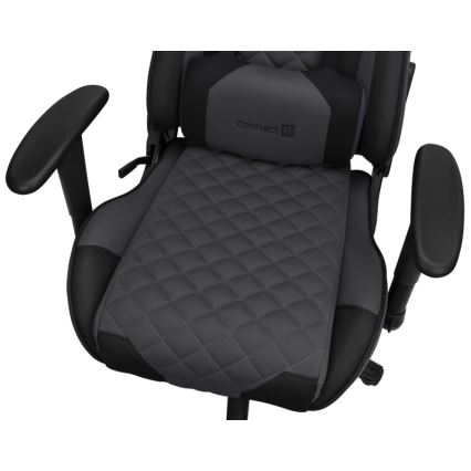 CONNECT IT CGC-1200-GY - Gaming-stol Monaco Pro grå/sort