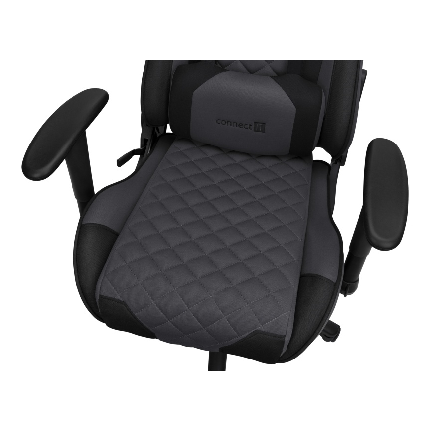 CONNECT IT CGC-1200-GY - Gaming-stol Monaco Pro grå/sort