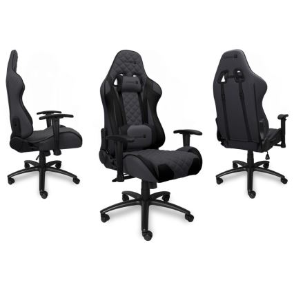 CONNECT IT CGC-1200-GY - Gaming-stol Monaco Pro grå/sort