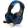 CONNECT IT CHP-5500-BL - LED Gaming-høretelefoner m. kabel med mikrofon sort/blå