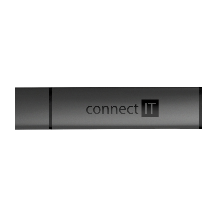 CONNECT IT CHU-4060-AN - USB-A hub m. hukommelseskortlæser 4-i-1