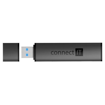 CONNECT IT CHU-4060-AN - USB-A hub m. hukommelseskortlæser 4-i-1