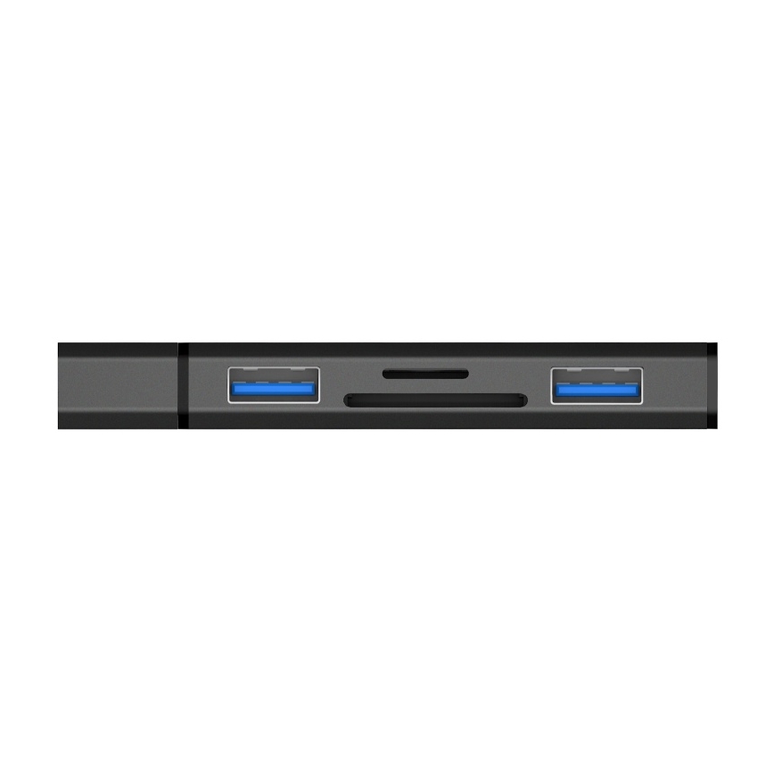 CONNECT IT CHU-4060-AN - USB-A hub m. hukommelseskortlæser 4-i-1
