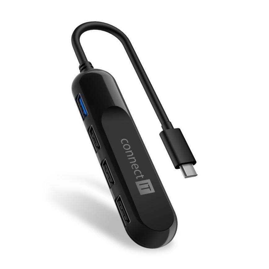 CONNECT IT CHU-5000-BK - USB-C hub 4-i-1