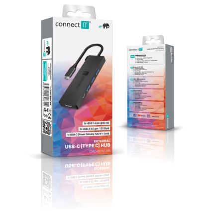 CONNECT IT CHU-8010-AN - USB-C hub 5-i-1