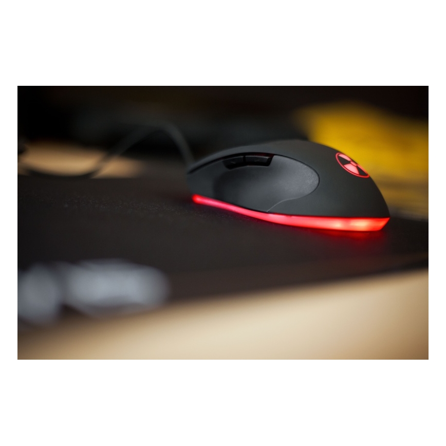 CONNECT IT CI-1128 - LED Gaming-mus m. ledning 1000/1200/1600/3200 DPI sort