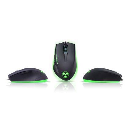 CONNECT IT CI-1128 - LED Gaming-mus m. ledning 1000/1200/1600/3200 DPI sort
