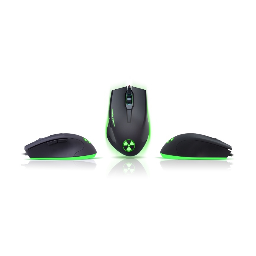 CONNECT IT CI-1128 - LED Gaming-mus m. ledning 1000/1200/1600/3200 DPI sort