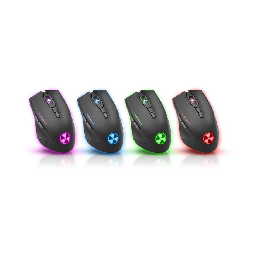 CONNECT IT CI-1128 - LED Gaming-mus m. ledning 1000/1200/1600/3200 DPI sort