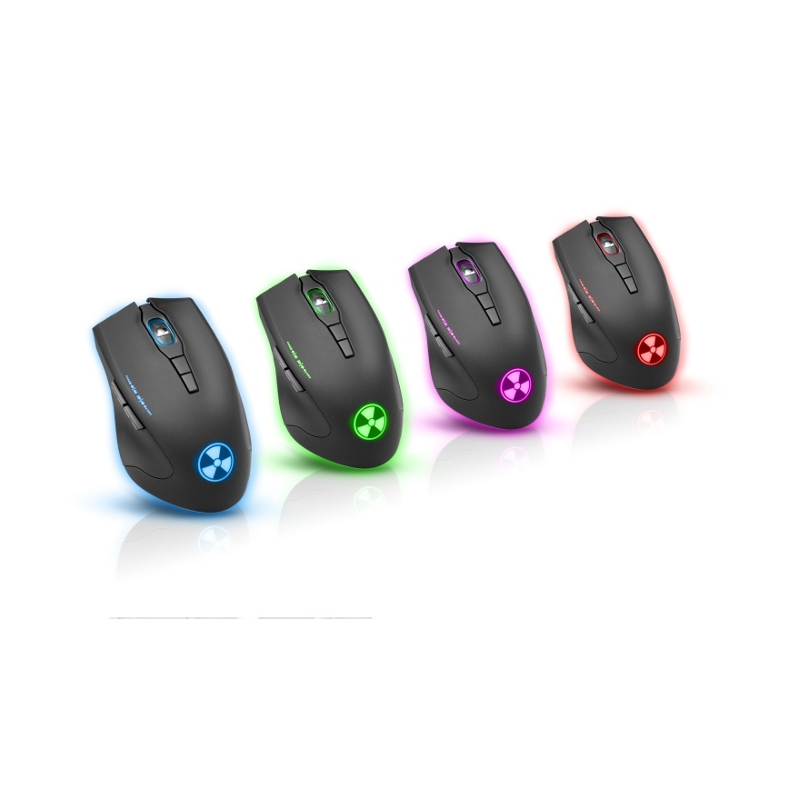 CONNECT IT CI-1128 - LED Gaming-mus m. ledning 1000/1200/1600/3200 DPI sort