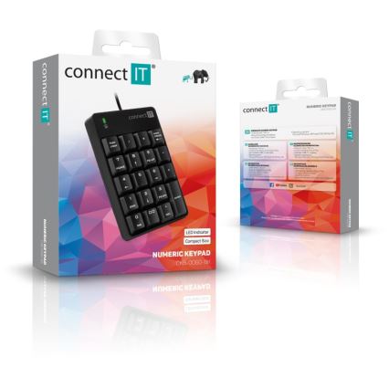 CONNECT IT CKB-0060-BK - Wired numeric keypad sort