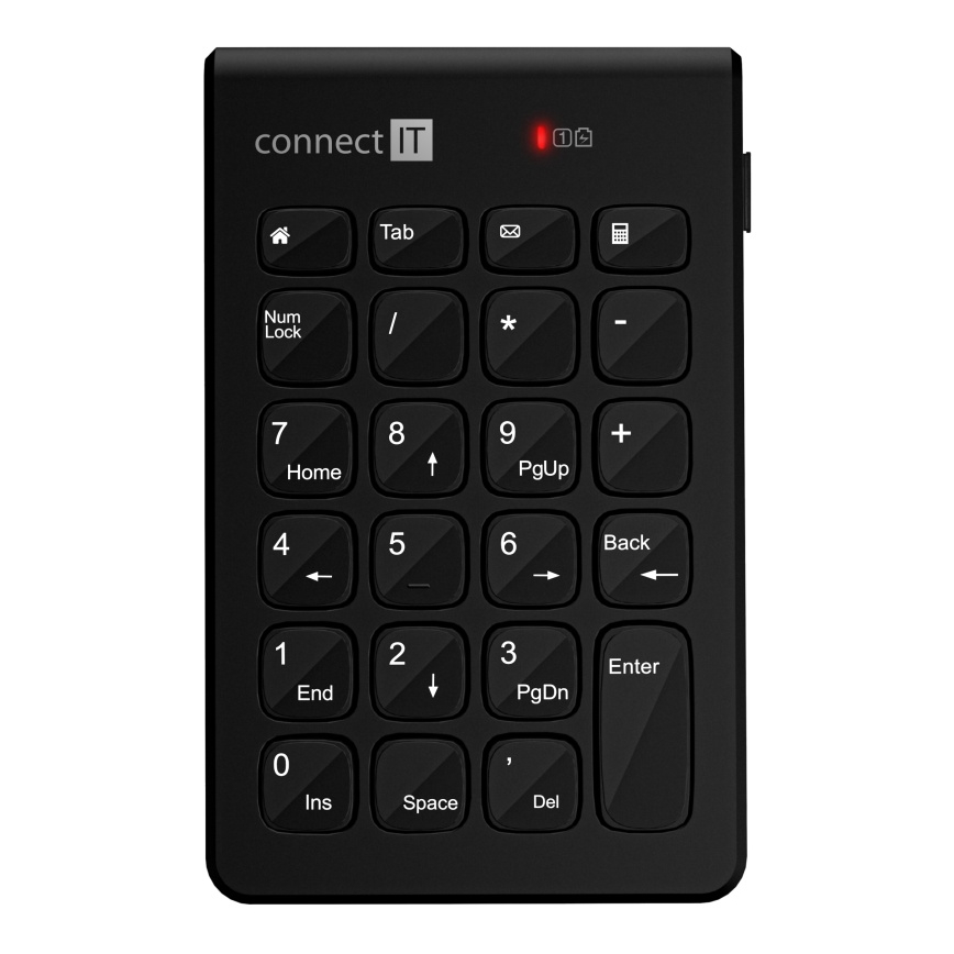 CONNECT IT CKB-0062-BK - Trådløs numeric keypad 1xAAA sort