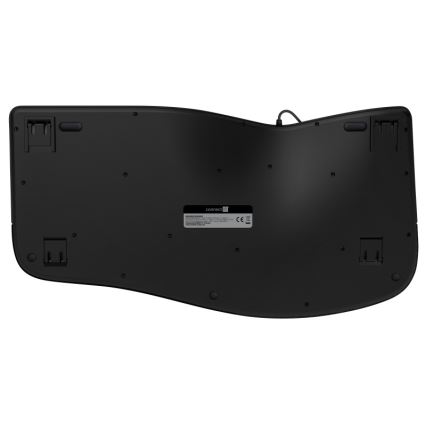 CONNECT IT CKB-2800-CS - Ergonomisk keyboard trådløs med CZ/SK localization sort