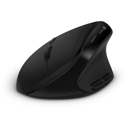 CONNECT IT CKM-6010-CS - Ergonomisk keyboard trådløs og mus 800/1200/1600/2400 DPI tjekkisk/slovakisk lokalisering 1xAA + 2xAAA sort