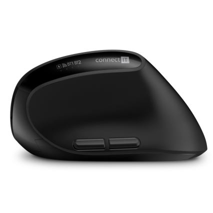 CONNECT IT CKM-6010-CS - Ergonomisk keyboard trådløs og mus 800/1200/1600/2400 DPI tjekkisk/slovakisk lokalisering 1xAA + 2xAAA sort
