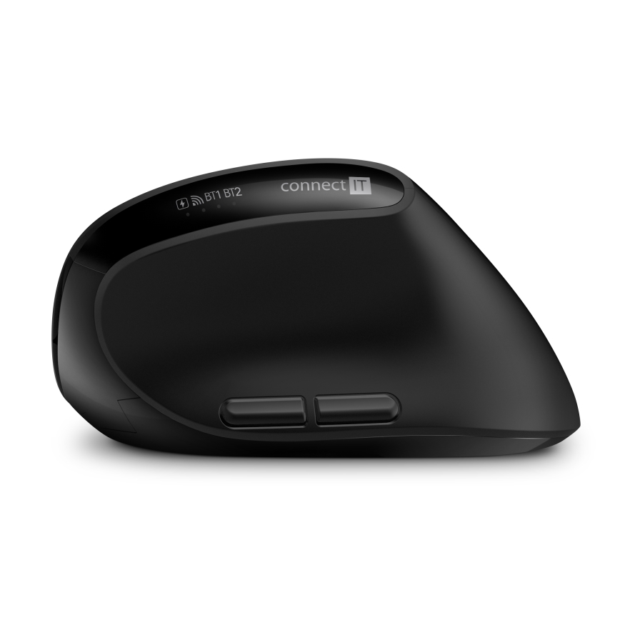 CONNECT IT CKM-6010-CS - Ergonomisk keyboard trådløs og mus 800/1200/1600/2400 DPI tjekkisk/slovakisk lokalisering 1xAA + 2xAAA sort