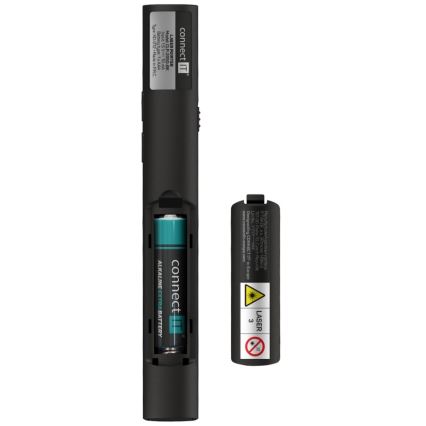 CONNECT IT CLP-2050-BK - Trådløs præsentationsenhed med laserpointer 1xAAA